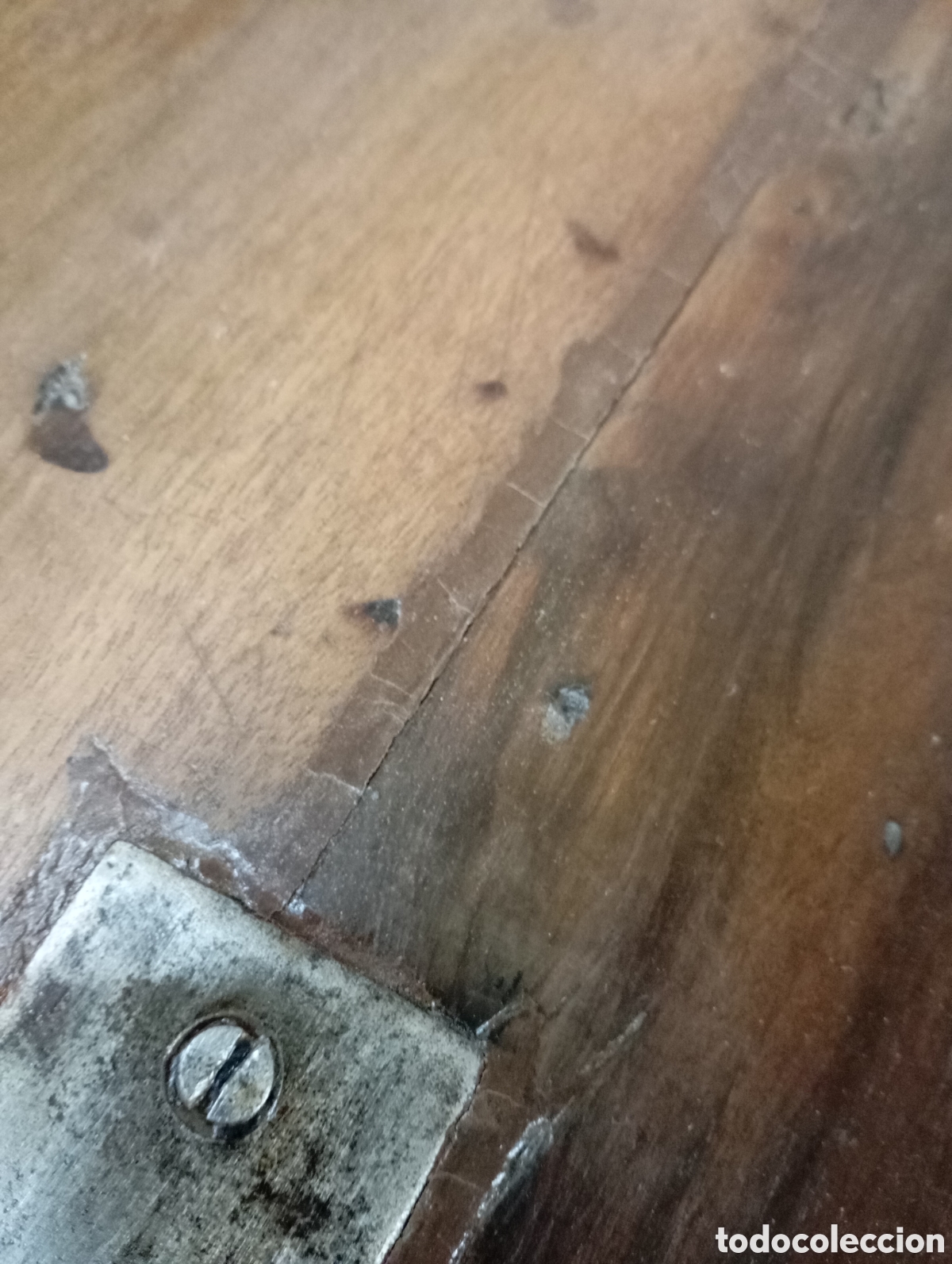 Antig&uuml;edades: MESA PLEGABLE DE NOGAL - Foto 8