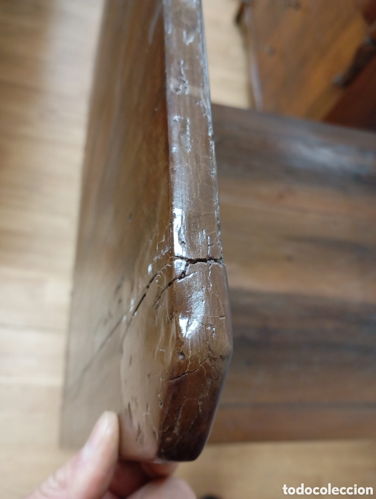 Antig&uuml;edades: MESA PLEGABLE DE NOGAL - Foto 10