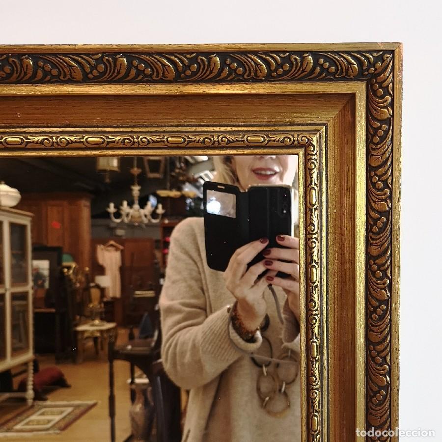 Antig&uuml;edades: Espejo con Marco Dorado - Foto 2