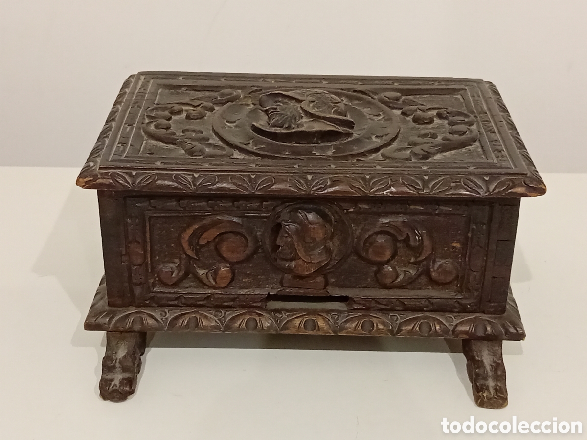 Antig&uuml;edades: ANTIGUA CAJA DE MADERA. LEER DESCRIPCI&Oacute;N