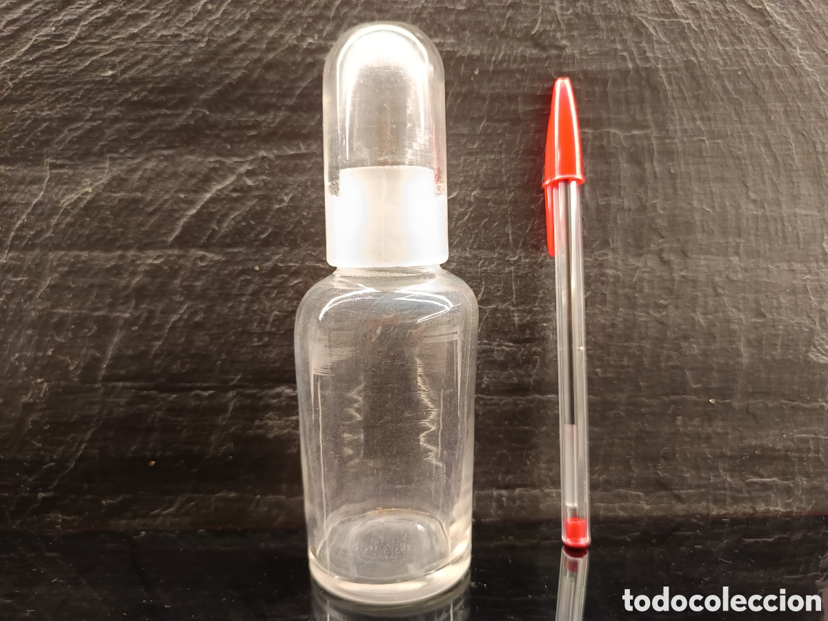 Antig&uuml;edades: Antiguo bote de cristal de laboratorio - Foto 1