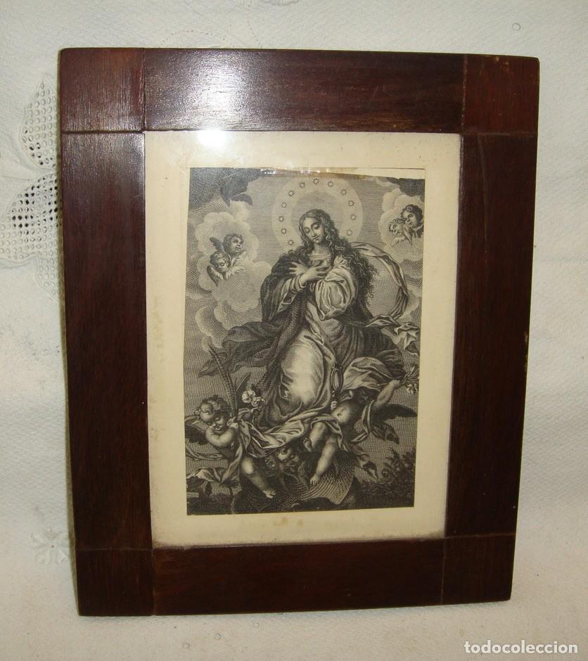 Antig&uuml;edades: Grabado devocional &ldquo;Inmaculada Concepci&oacute;n&rdquo;, (ca. 1800&ndash;1830) - Foto 2