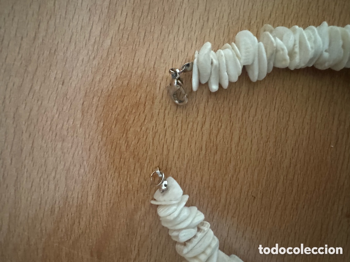Antig&uuml;edades: Antiguo collar de conchas vintage - Foto 2