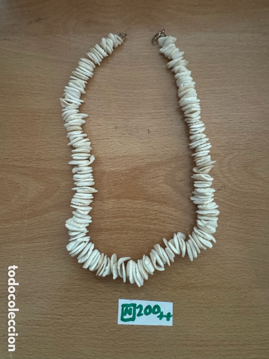 Antig&uuml;edades: Antiguo collar de conchas vintage - Foto 1