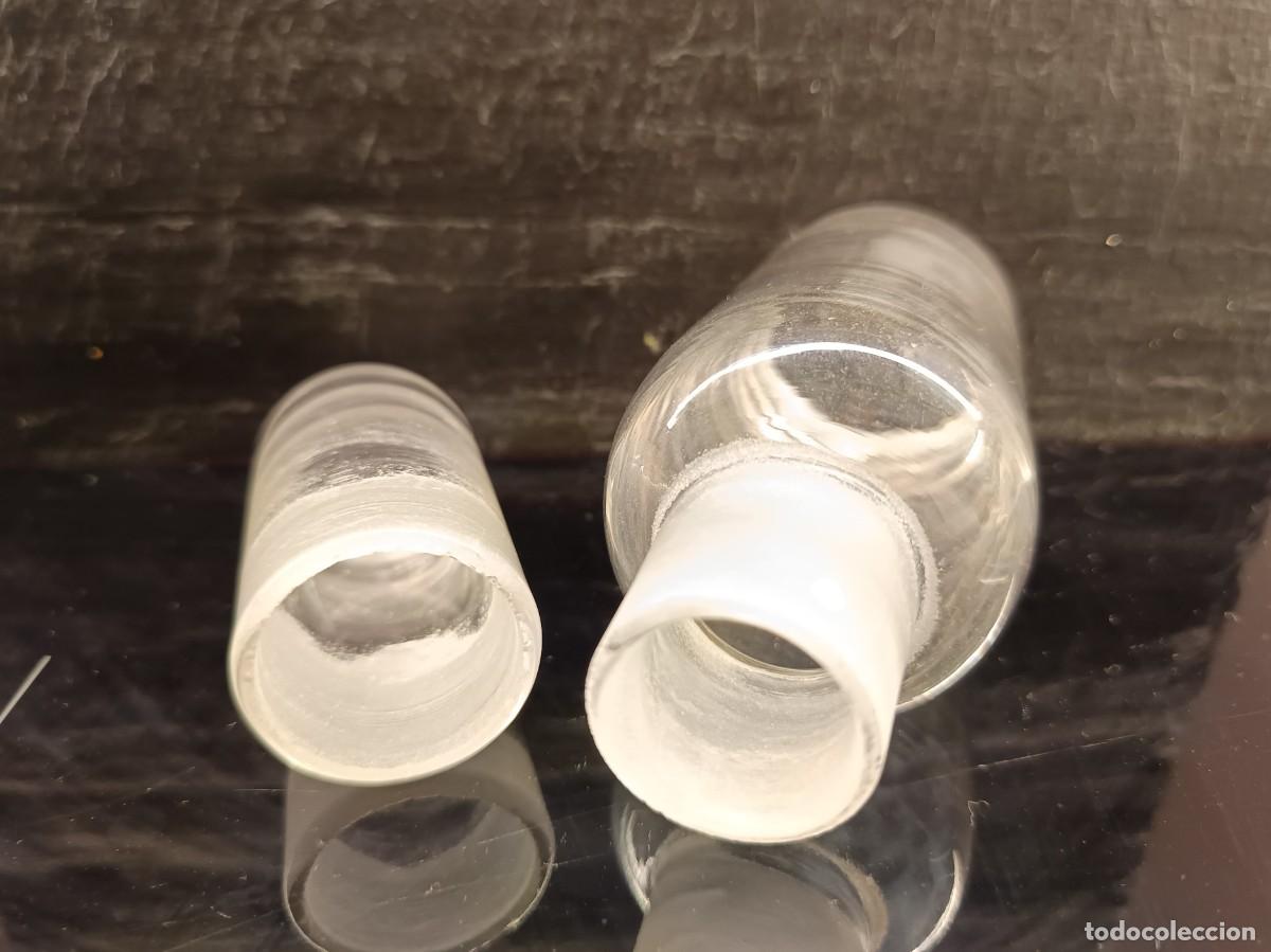 Antig&uuml;edades: Antiguo bote de cristal de laboratorio - Foto 4
