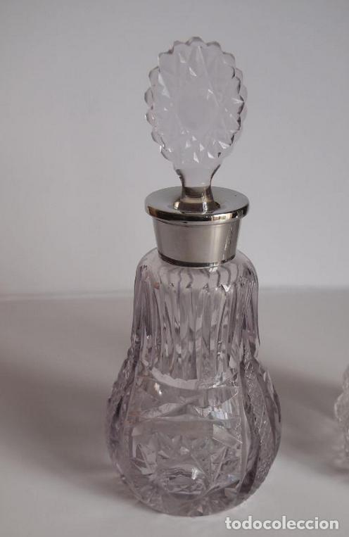 Antig&uuml;edades: PERFUMERO DE CRISTAL TALLADO - Foto 1