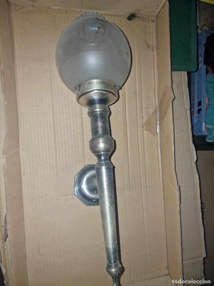 Antig&uuml;edades: FAROL METAL DE PARED - Foto 1