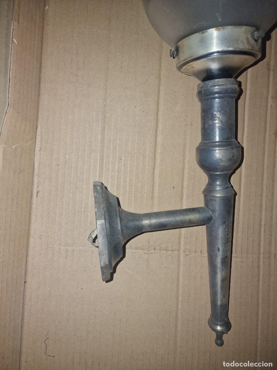 Antig&uuml;edades: FAROL METAL DE PARED - Foto 5