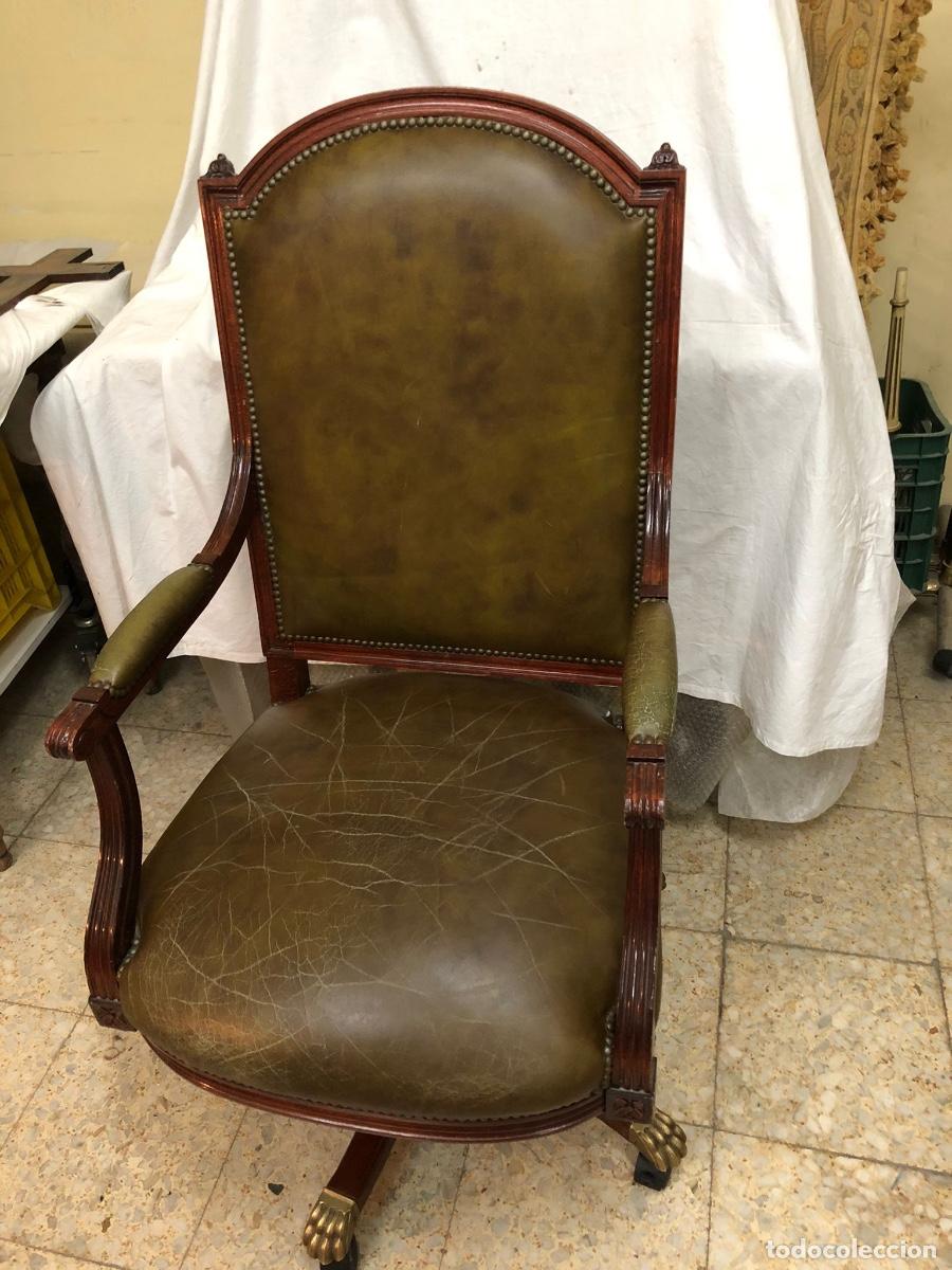 Antig&uuml;edades: SILLON DE BRAZOS GIRATORIO - Foto 4