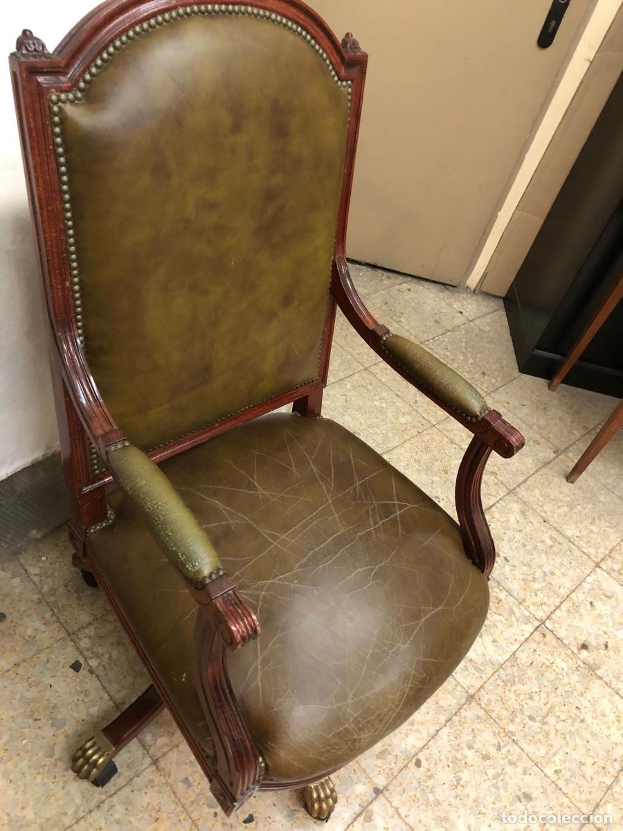 Antig&uuml;edades: SILLON DE BRAZOS GIRATORIO - Foto 5
