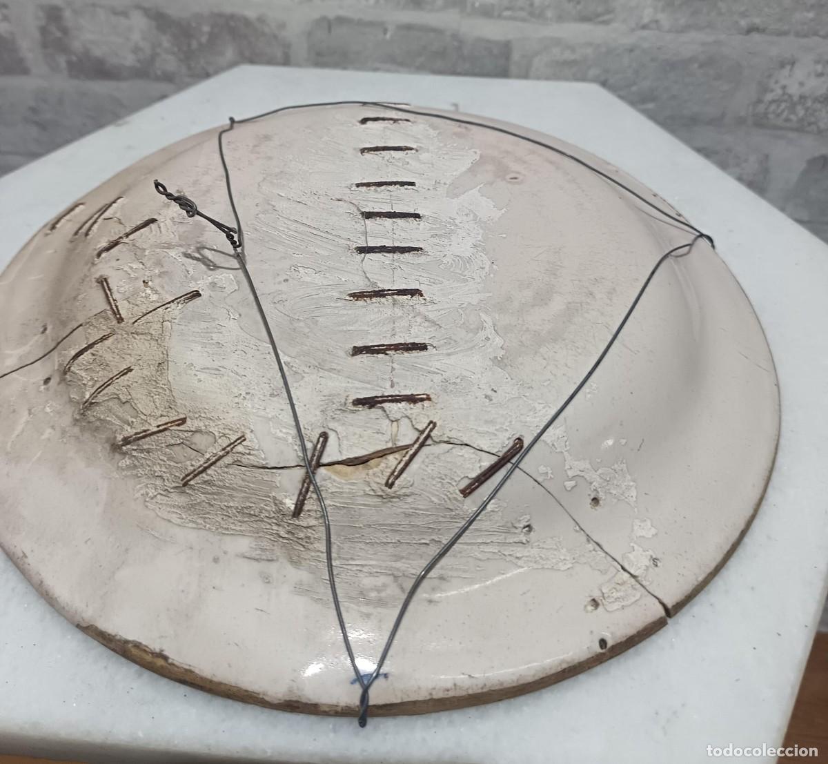 Antig&uuml;edades: PLATO ANTIGUO DE MANISES DE 30 CMS. DE DIAMETRO - Foto 4