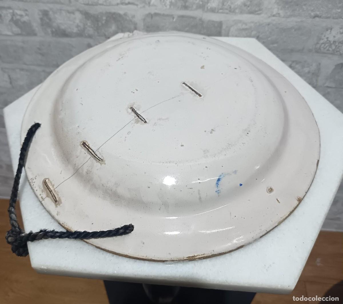 Antig&uuml;edades: PLATO ANTIGUO DE MANISES DE 34 CMS. DIAMETRO - Foto 3