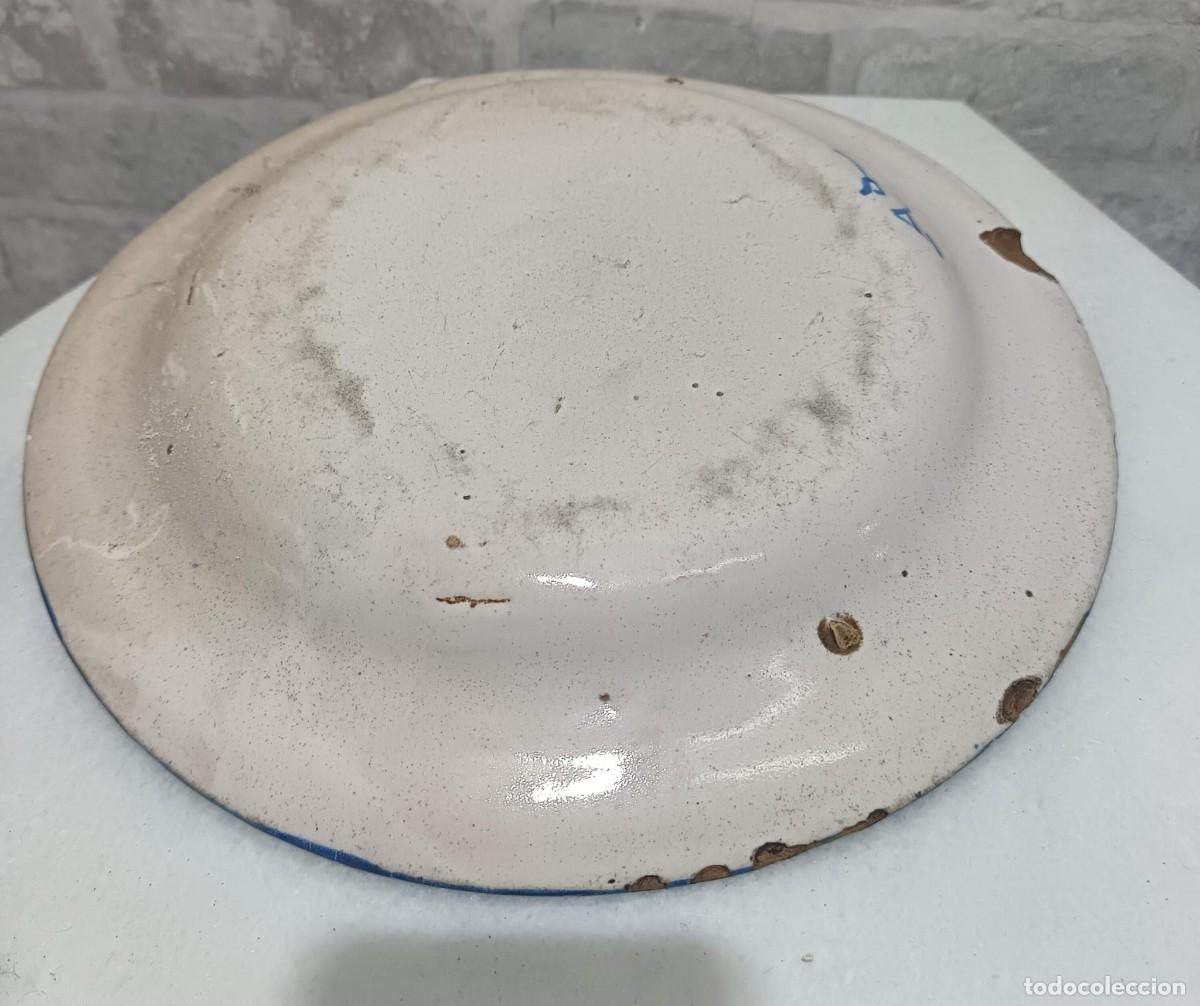 Antig&uuml;edades: PLATO ANTIGUO DE MANISES DE 30,5 CMS. DIAMETRO - Foto 4