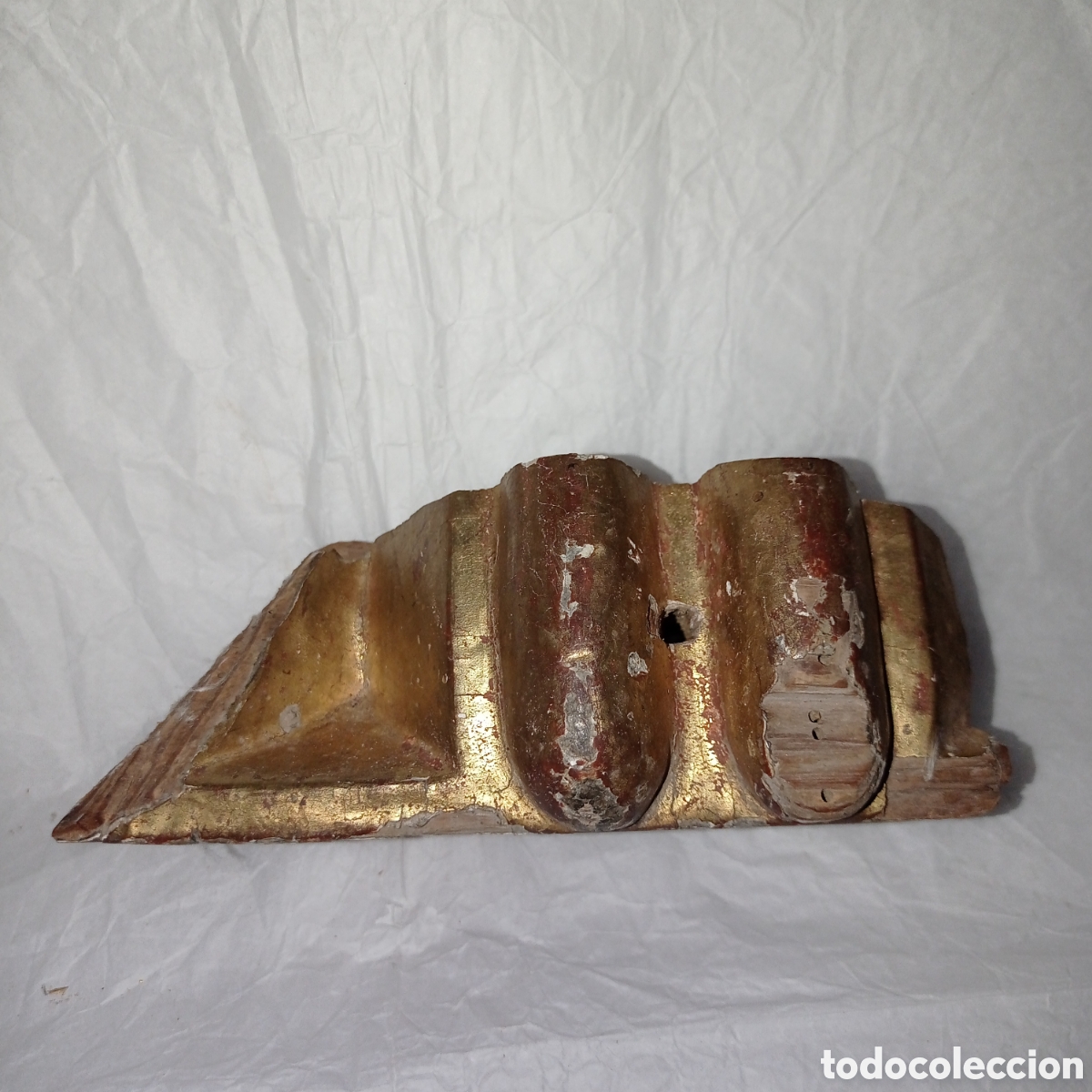 Antig&uuml;edades: TROZOS DE RETABLO ANTIGUO DORADOS - Foto 2