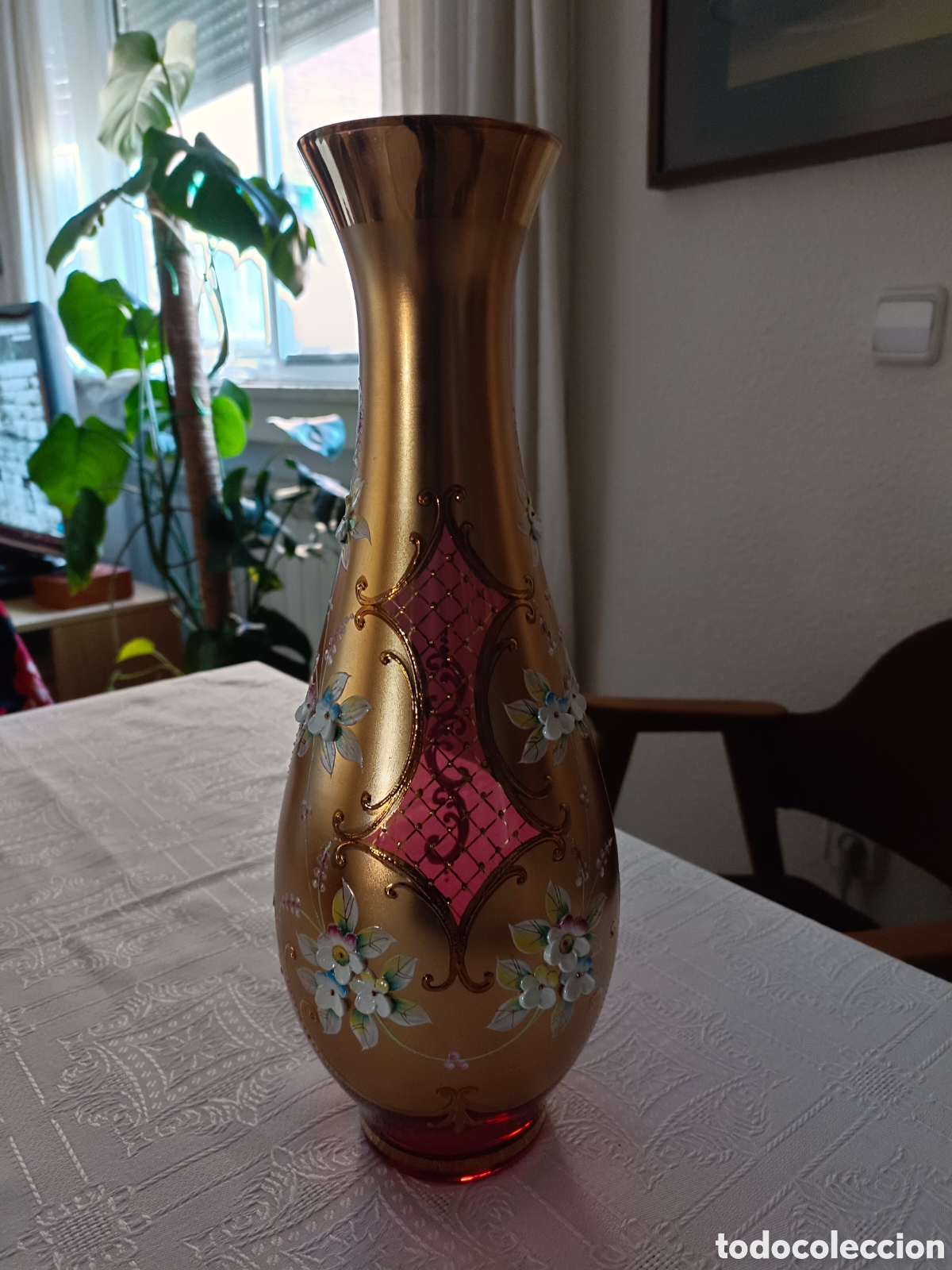 Antig&uuml;edades: Jarr&oacute;n de cristal de Bohemia - Foto 1