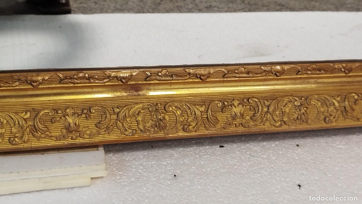 Antig&uuml;edades: ESPEJO FRANCES GRANDE RESCTANGULAR MADERA ESTUCO Y PAN DE ORO - Foto 9