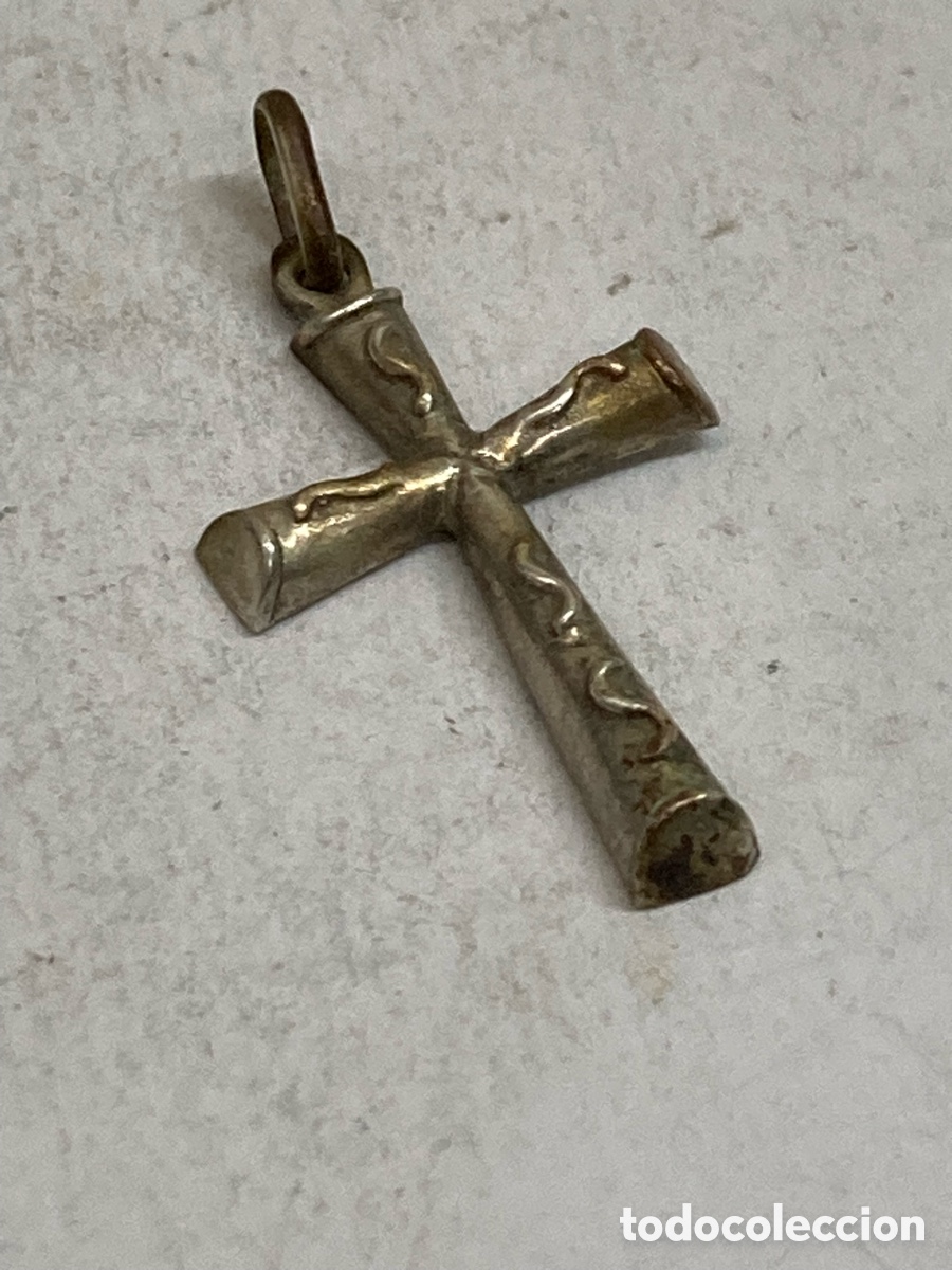 Antig&uuml;edades: Cruz de plata religioso C374 - Foto 1