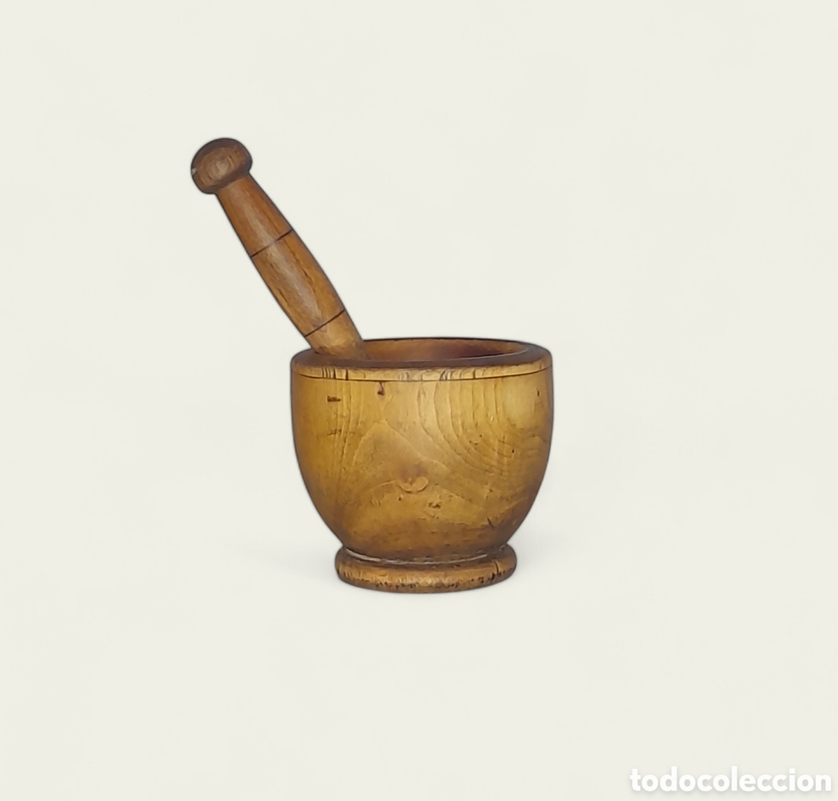 Antig&uuml;edades: Antiguo mortero de madera. - Foto 2