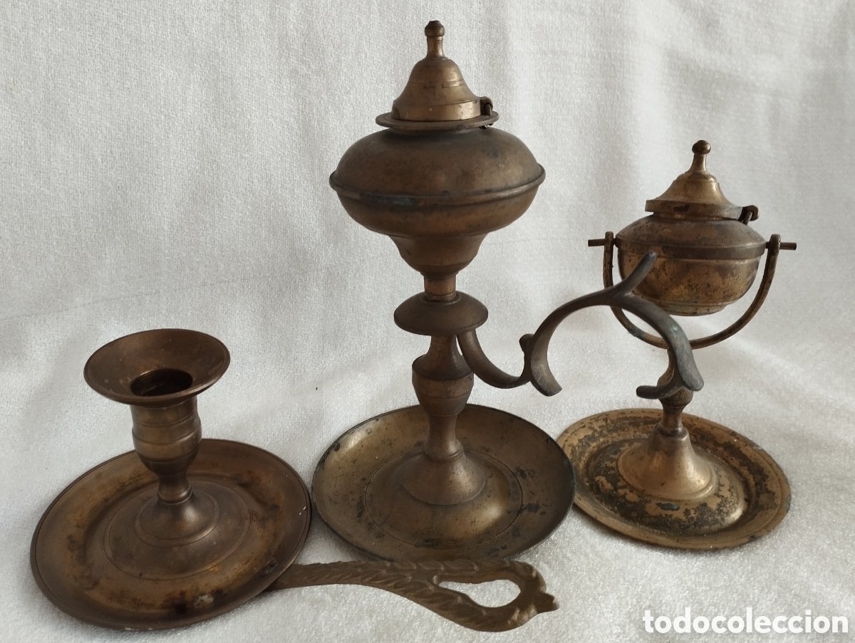 Antig&uuml;edades: Antiguas Palmatorias Bronce. - Foto 6