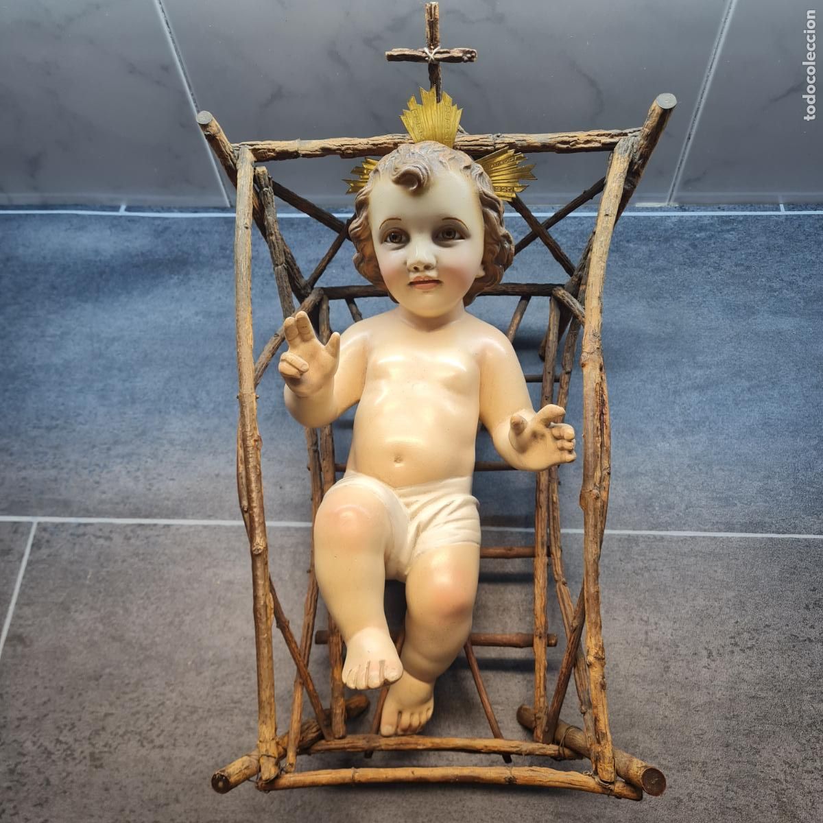 Antig&uuml;edades: NI&Ntilde;O JES&Uacute;S CUNA - Foto 6