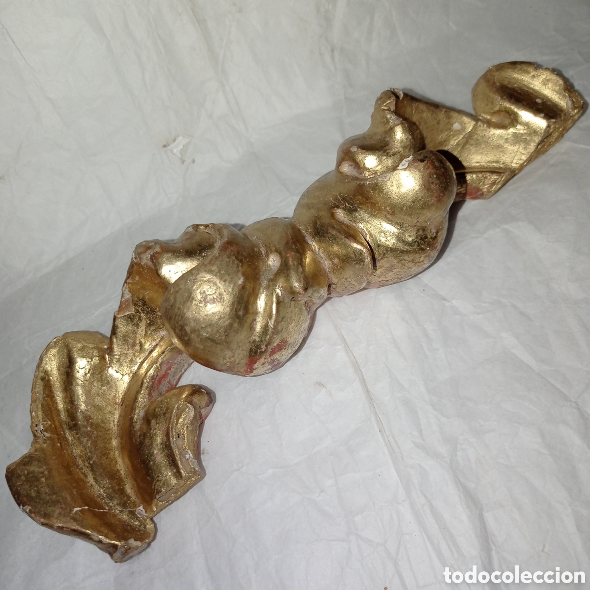 Antig&uuml;edades: TROZOS TALLADO Y DORADO DE RETABLO - Foto 2