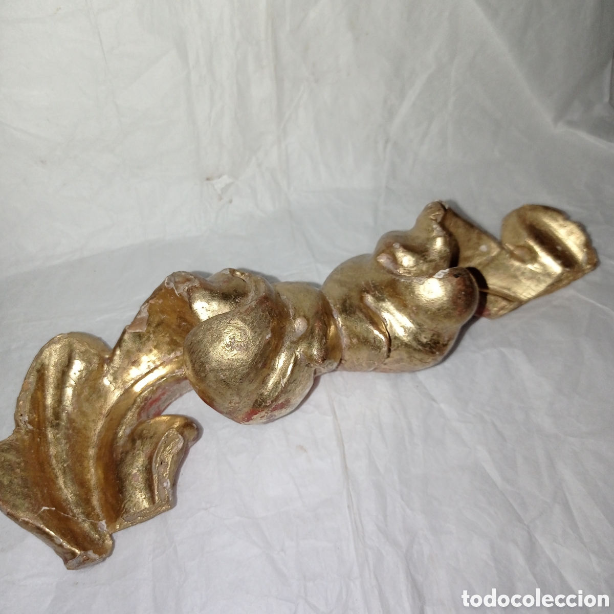 Antig&uuml;edades: TROZOS TALLADO Y DORADO DE RETABLO - Foto 3