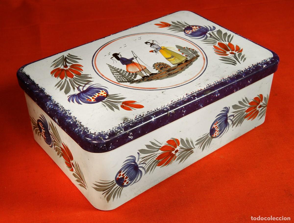Antig&uuml;edades: Caja de hojalata Massilly - Foto 1
