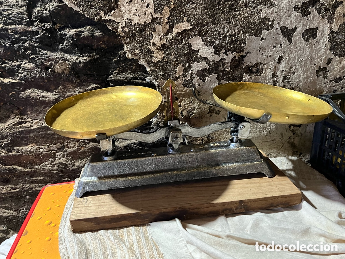 Antig&uuml;edades: ANTIGUA B&Aacute;SCULA 2 PLATOS . - Foto 3