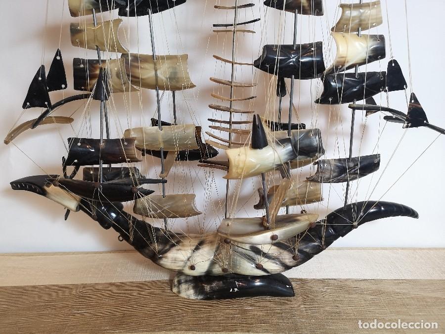 Antig&uuml;edades: Barco de Cuerno Tallado - Foto 4