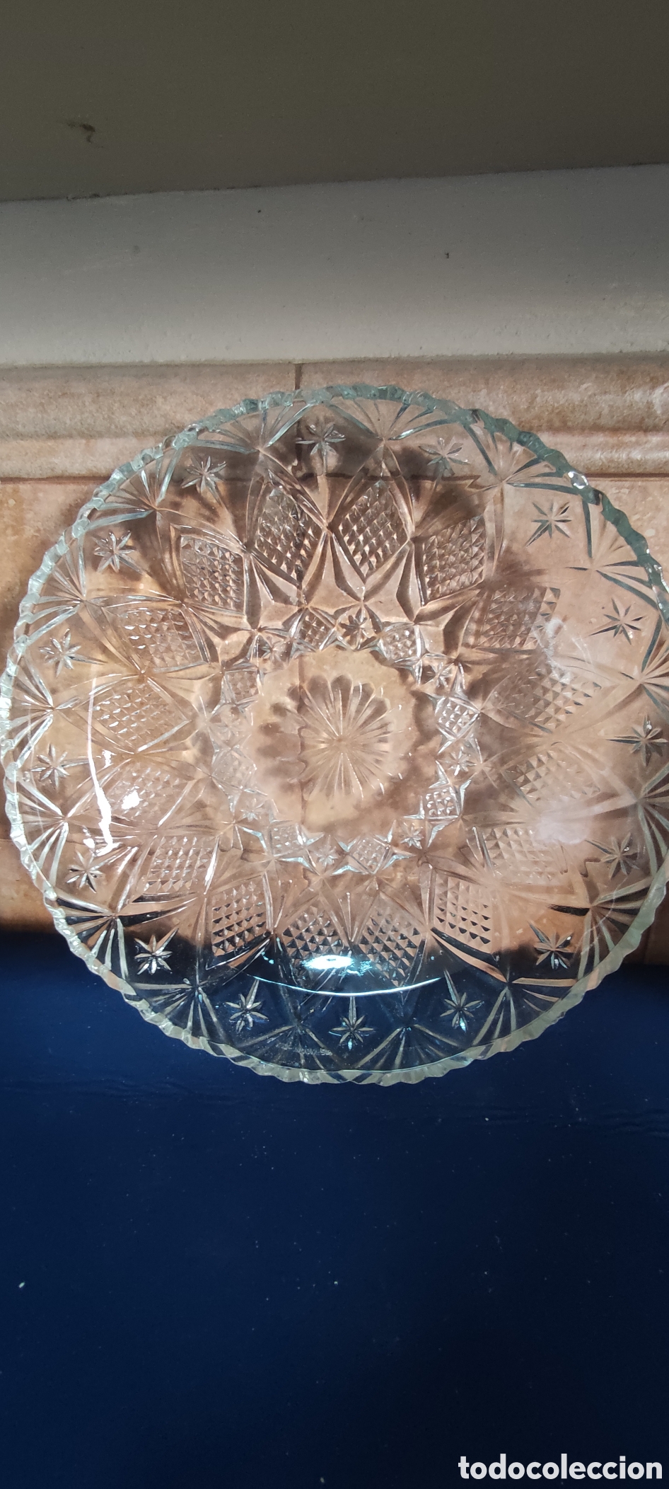 Antig&uuml;edades: Precioso centro de cristal labrado - Foto 3