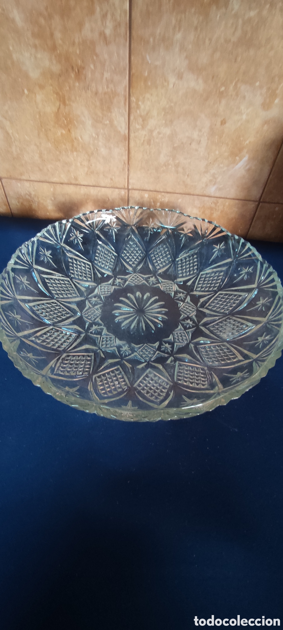 Antig&uuml;edades: Precioso centro de cristal labrado - Foto 6