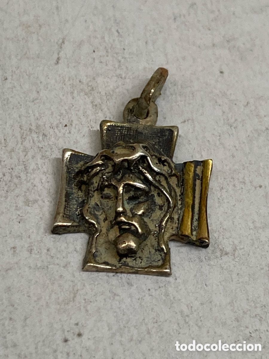 Antig&uuml;edades: Cruz de plata religiosa C380 - Foto 2