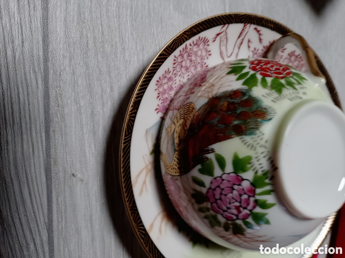 Antig&uuml;edades: Tazas de t&eacute; japon&eacute;s c&aacute;scara de huevo - Foto 3