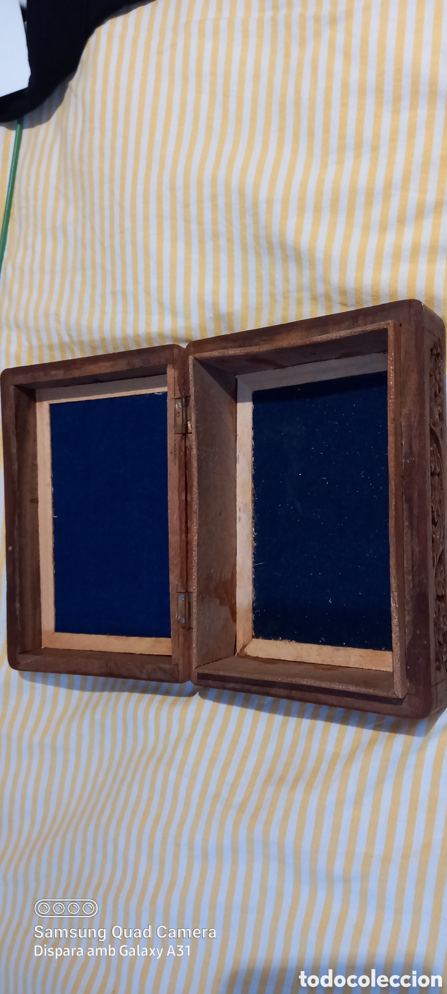 Antig&uuml;edades: Caja joyero antiguo de madera - Foto 4