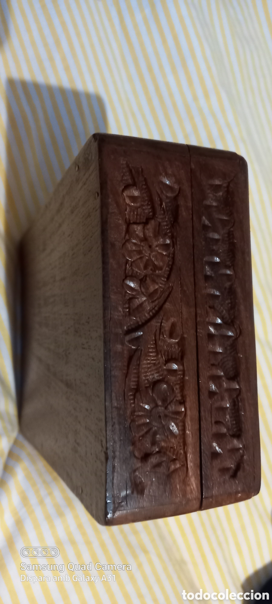 Antig&uuml;edades: Caja joyero antiguo de madera - Foto 2