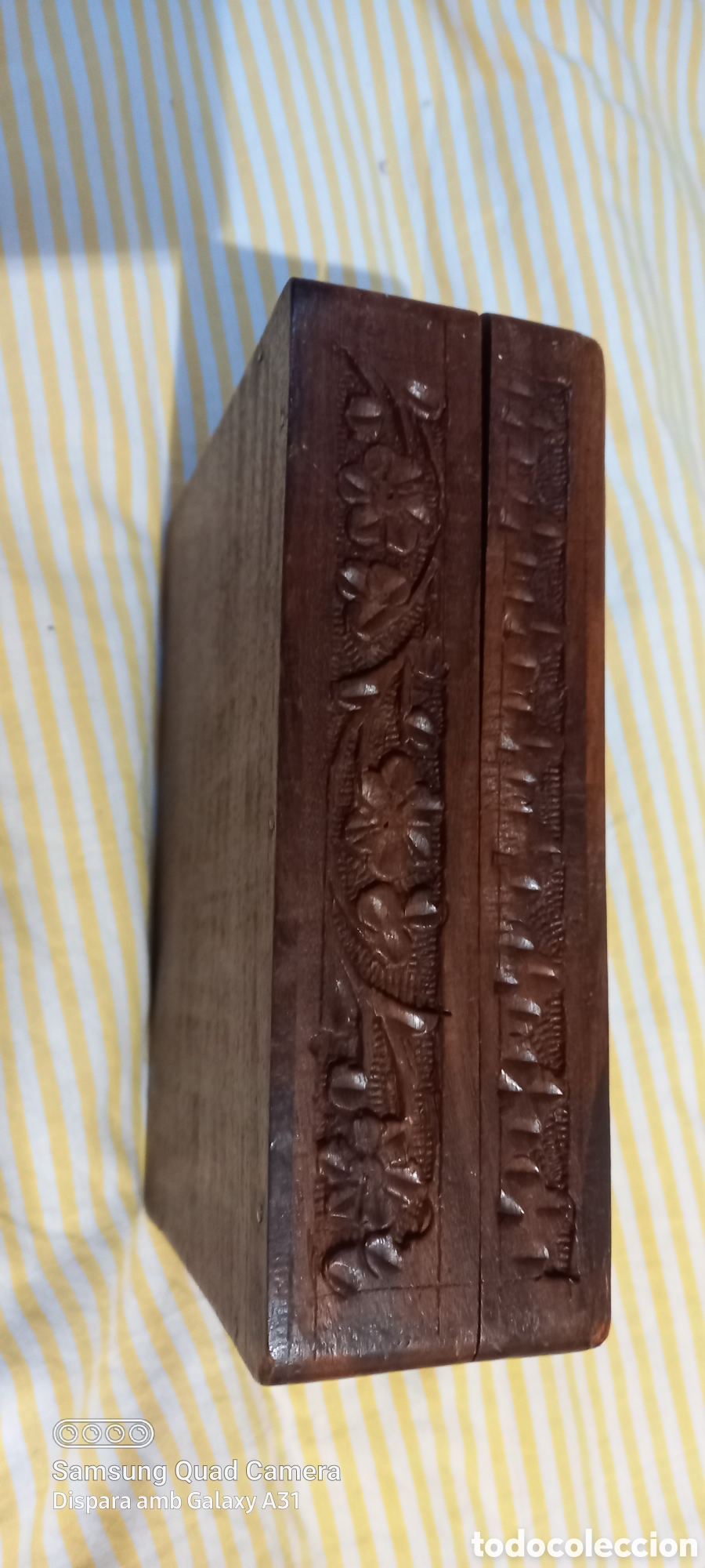 Antig&uuml;edades: Caja joyero antiguo de madera - Foto 3
