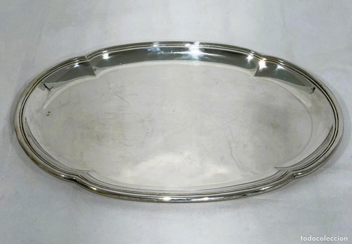 Antig&uuml;edades: Antigua Bandeja de plata - Foto 4