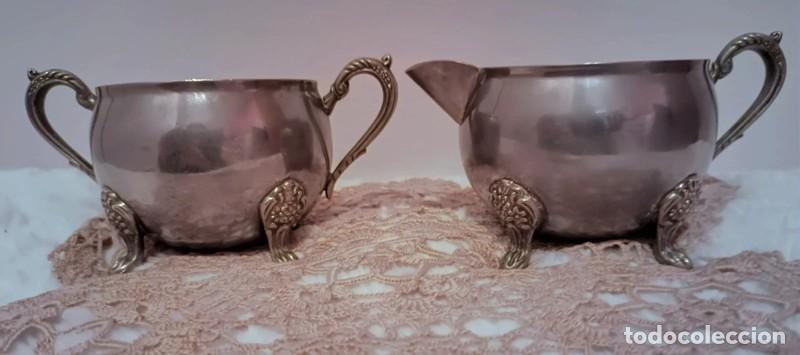 Antig&uuml;edades: Antiguo conjunto de az&uacute;car y leche - Foto 9