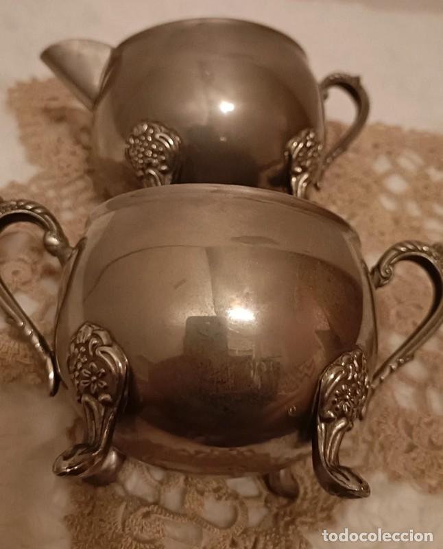 Antig&uuml;edades: Antiguo conjunto de az&uacute;car y leche - Foto 11