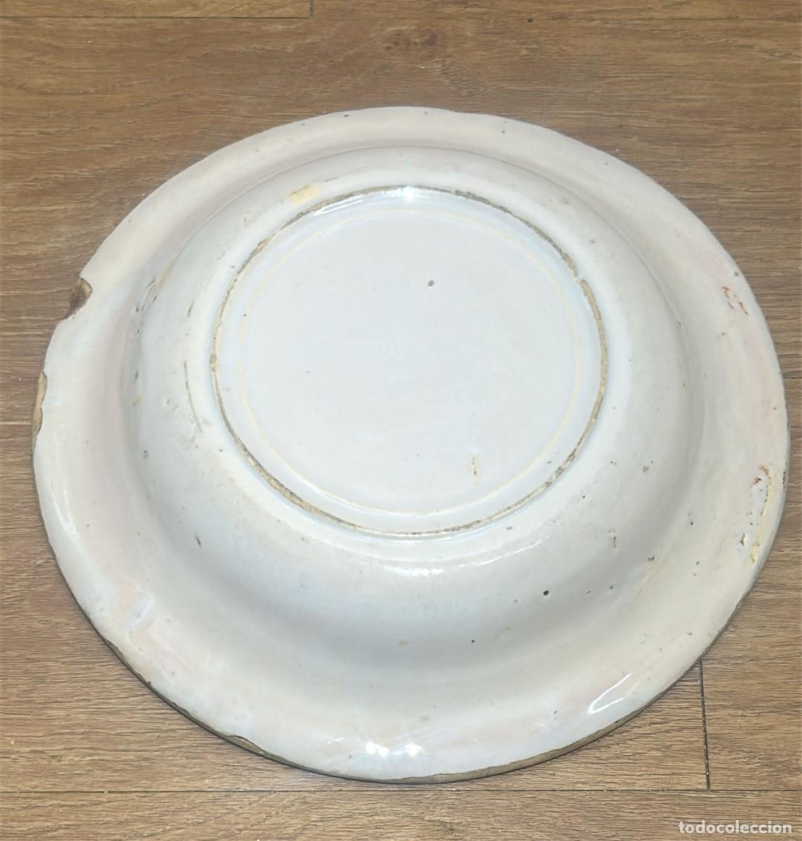 Antig&uuml;edades: PLATO ANTIGUO DE MANISES DE 26 CMS. DE DIAMETRO - Foto 3
