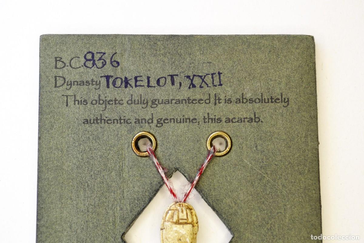 Antig&uuml;edades: Escarabeo egipcio absolutamente original. - Foto 3