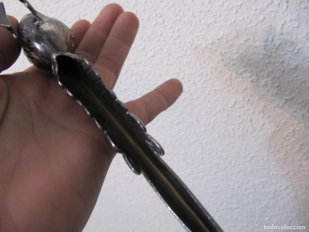 Antig&uuml;edades: FAISAN DE METAL PLATEADO - Foto 10