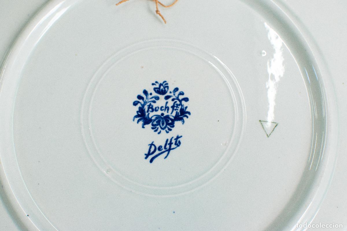 Antig&uuml;edades: Bandeja de porcelana Delft - Foto 2