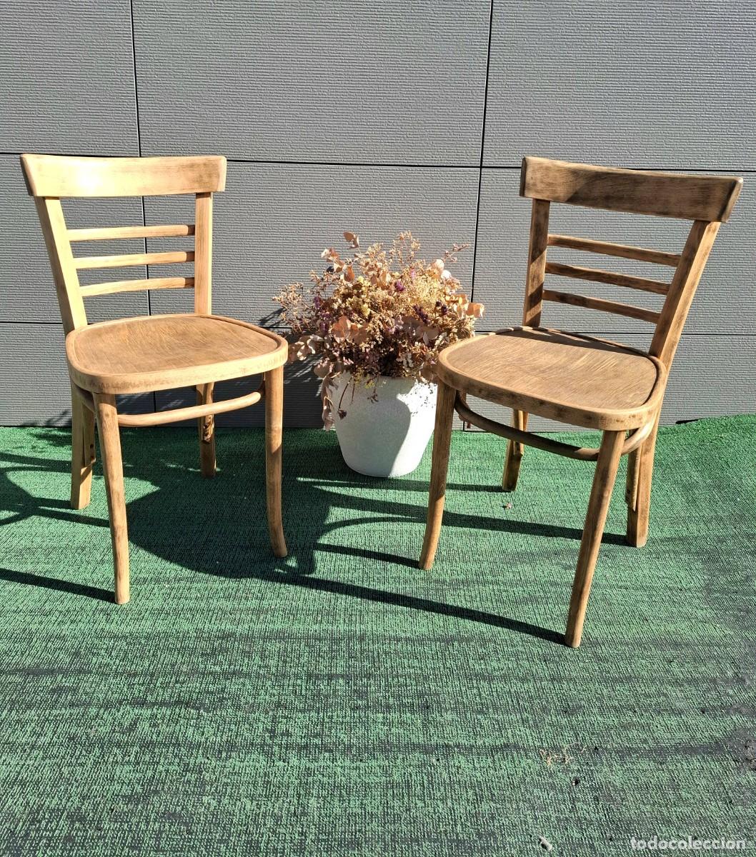 Antig&uuml;edades: Pareja de silla Thonet - Foto 1