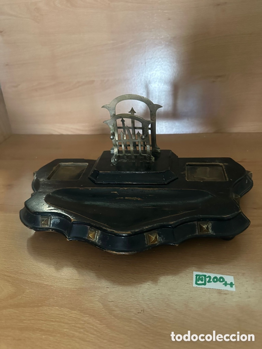 Antig&uuml;edades: Antiguo tintero siglo XIX - Foto 1
