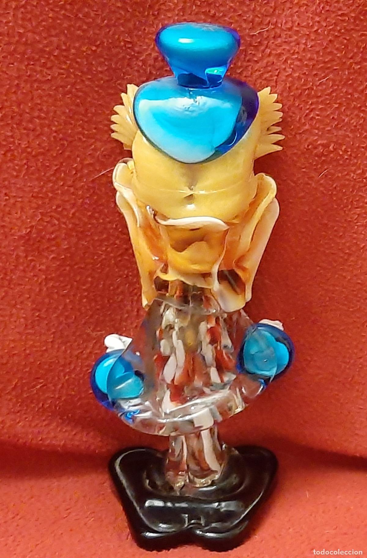 Antig&uuml;edades: PAYASO DE CRISTAL DE MURANO - 21.5 CM - Foto 2