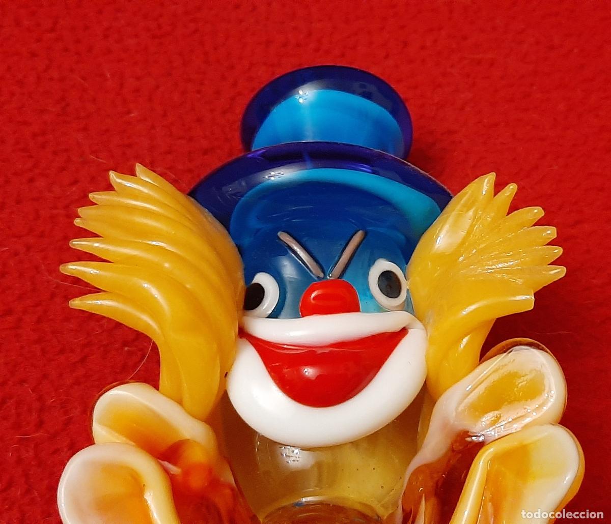 Antig&uuml;edades: PAYASO DE CRISTAL DE MURANO - 21.5 CM - Foto 3