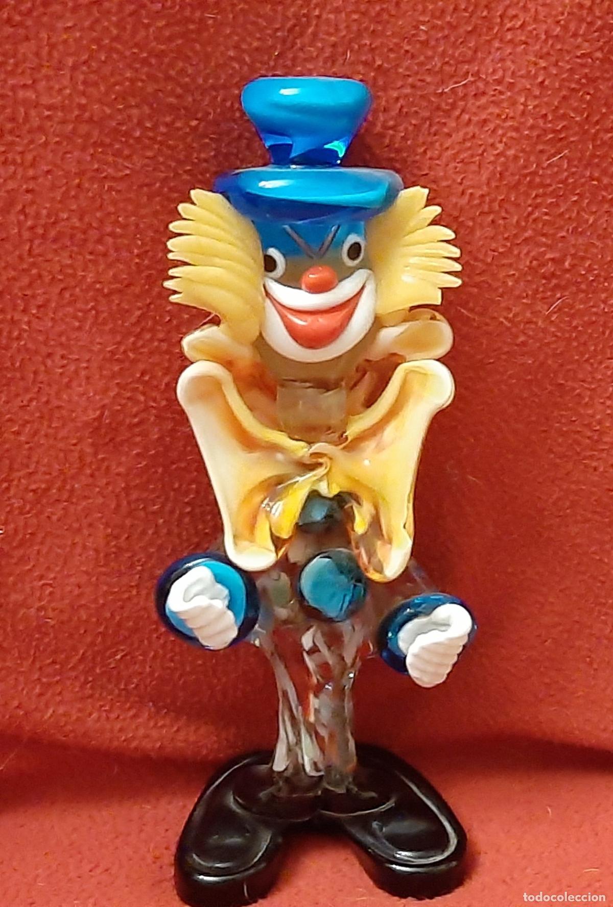 Antig&uuml;edades: PAYASO DE CRISTAL DE MURANO - 21.5 CM - Foto 1