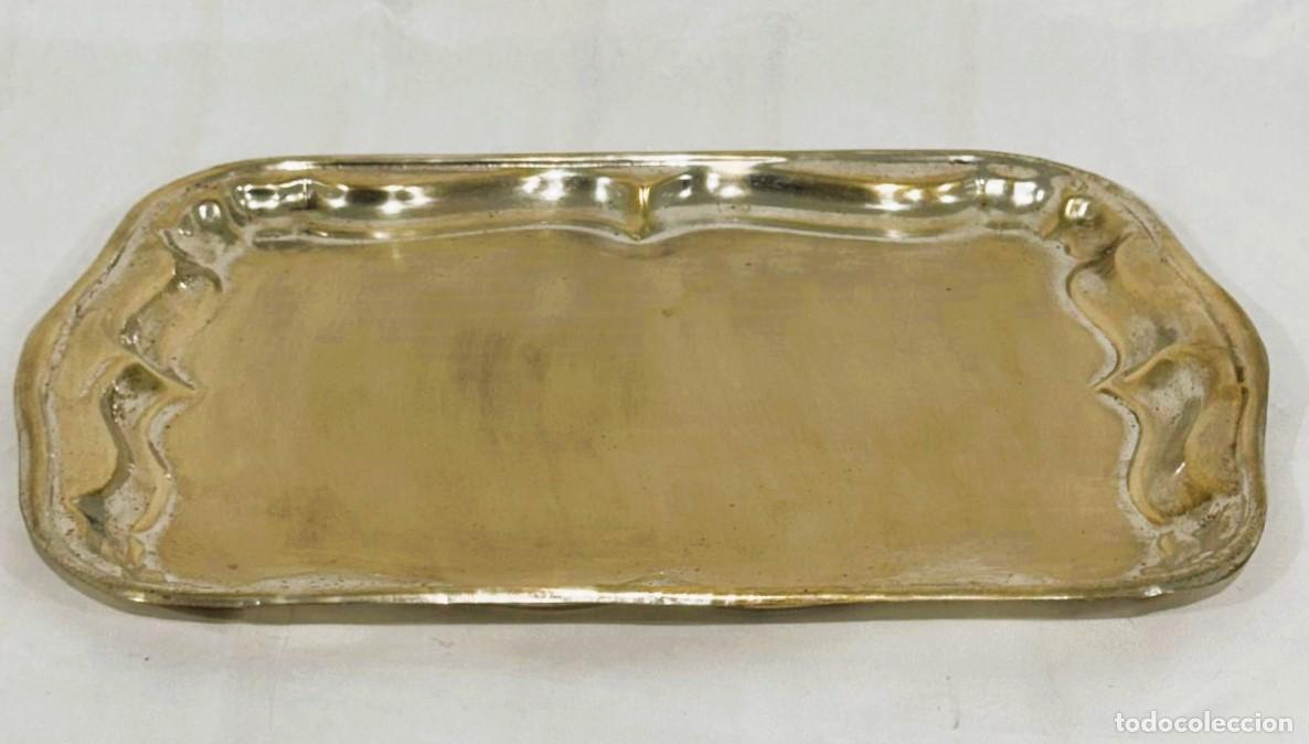 Antig&uuml;edades: Bandeja en metal plateado - Foto 2