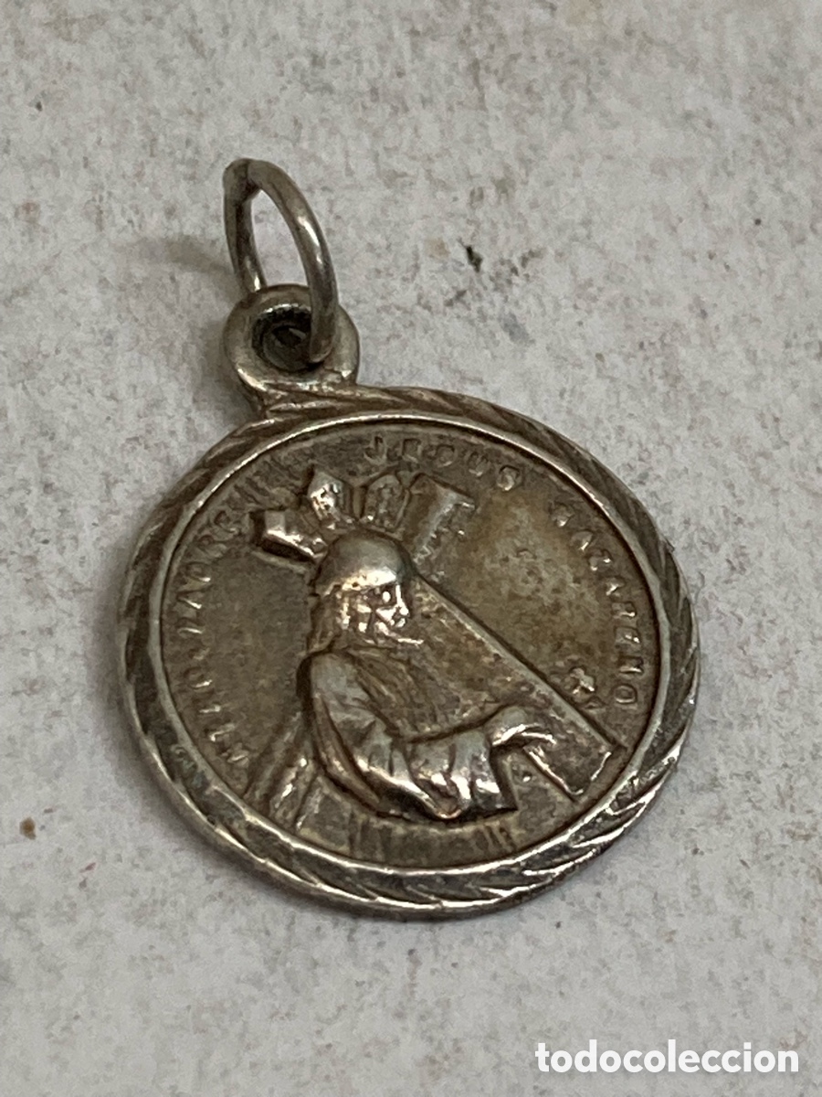 Antig&uuml;edades: Medalla de plata religiosa C379 - Foto 1